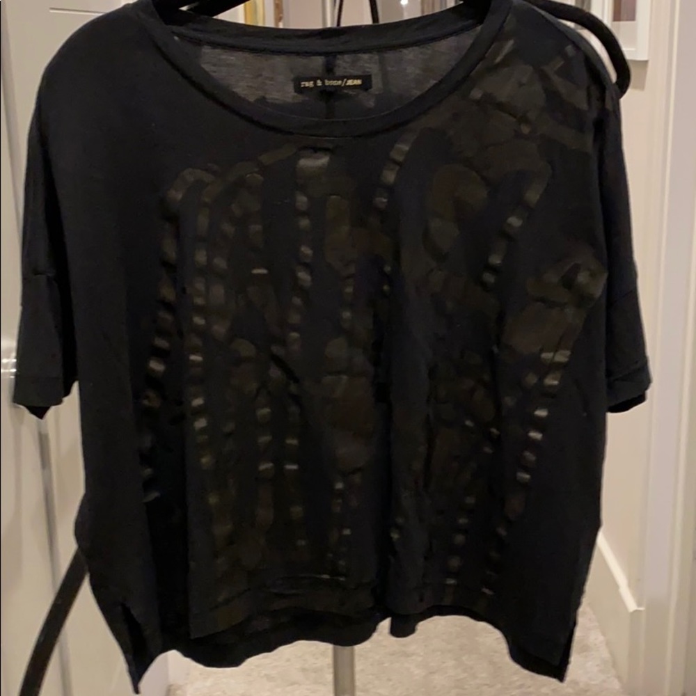 Rag and bone T-shirt in black